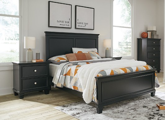 Lanolee Black Queen Bedroom Set